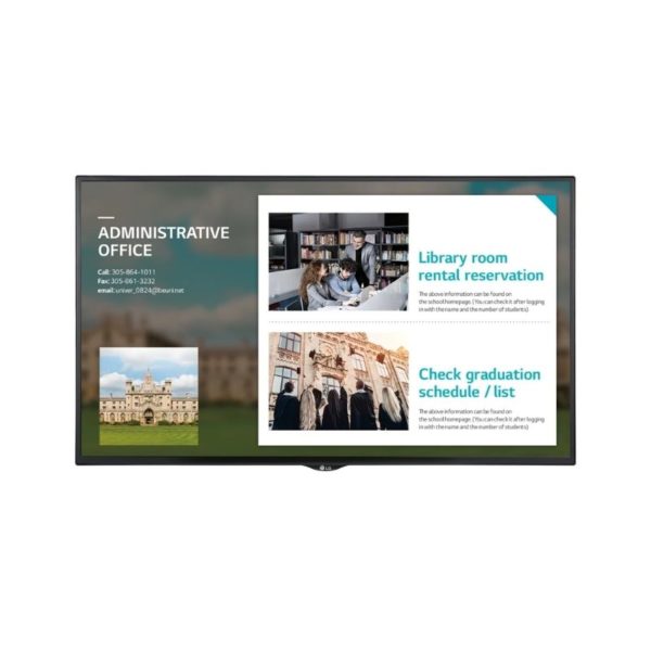 MONITOR INDUSTRIAL 49 cartelera digital  IPS  FHD (1920 X 1080  350 NIT 18/7 SuperSign W  logo removible  Speackers embebidos