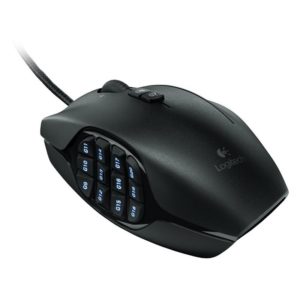 MOUSE G600 MMO Logitech Gaming Alámbrico USB 8000DPI Compatible Win-Mac 20Botones Programables RGB Lightsync G HUB Garantía 3Años-NEGRO