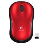 Mouse M185 Logitech Inalámbrico Receptor USB Rojo