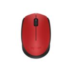 MOUSE M170 Logitech Inalámbrico Receptor USB Compatible Win-Mac Duración Batería Hasta 12 Meses Garantía 1Año-ROJO