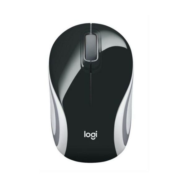 MINI MOUSE M187 Logitech Inalámbrico Receptor USB Compatible Win-Mac Ultra Portable Garantía 3Años-Black-NEGRO