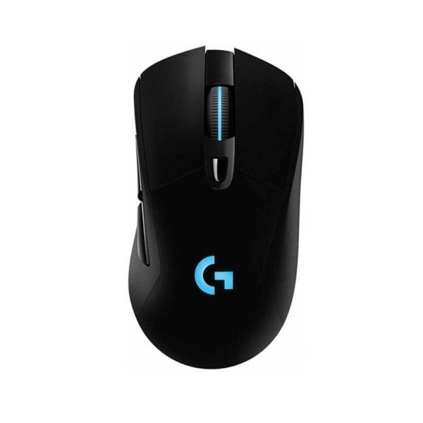MOUSE G703 LIGHTSPEED Logitech Gaming Inalámbrico USB 12000DPI Compatible Win-Mac HERO16K PowerPlay  6Botones Programables RGB Lightsybc G HUB Garantía 2Años-NEGRO