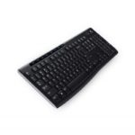 TECLADO K270 Logitech Español Inalámbrico Receptor USB Compatible Win-Unifying Antiderrames Letras No Se Borran Garantía 3Años-NEGRO