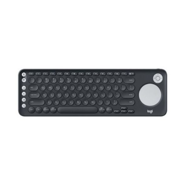 TECLADO K600 Logitech TV Español Bluetooth/Wireless Receptor USB Compatible Win-Mac-Android-Unifying Touchpad Alcance 15Metros Garantía 2Años-NEGRO