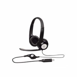 Diadema H390 Logitech USB Estéreo Digital Micrófono Suspensión Ruido Negro