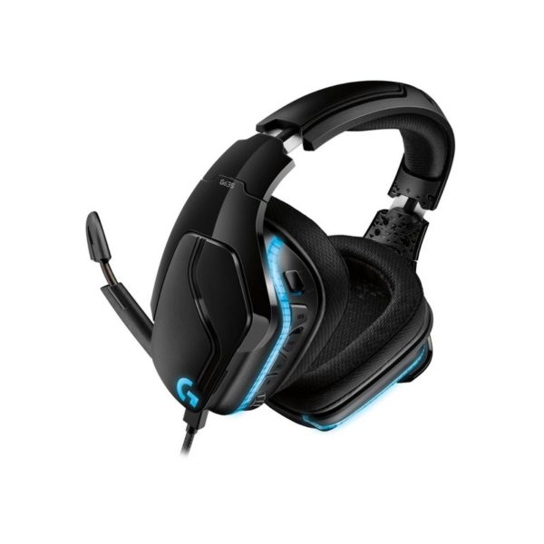DIADEMA G635 Logitech Gaming Alámbrica Plug3.5mm/USB Multiplataforma Sonido 7.1 DTS/DOLBY 2.0 RGB Lighting Cable 1.5Metros Controles Cancela Ruido Garantía 2Años-NEGRO