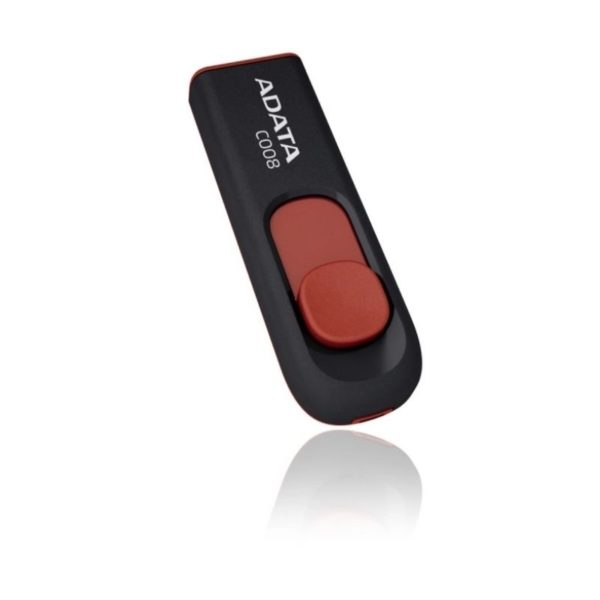Memoria Usb Adata C008 2.0 64gb Retractil Negra