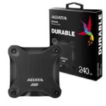 Disco duro SSD EXTERNO ADATA 240GB ANTIGOLPES SD600 240GB NEGRO