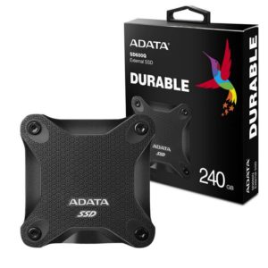 Disco duro SSD EXTERNO ADATA 240GB ANTIGOLPES SD600 240GB NEGRO