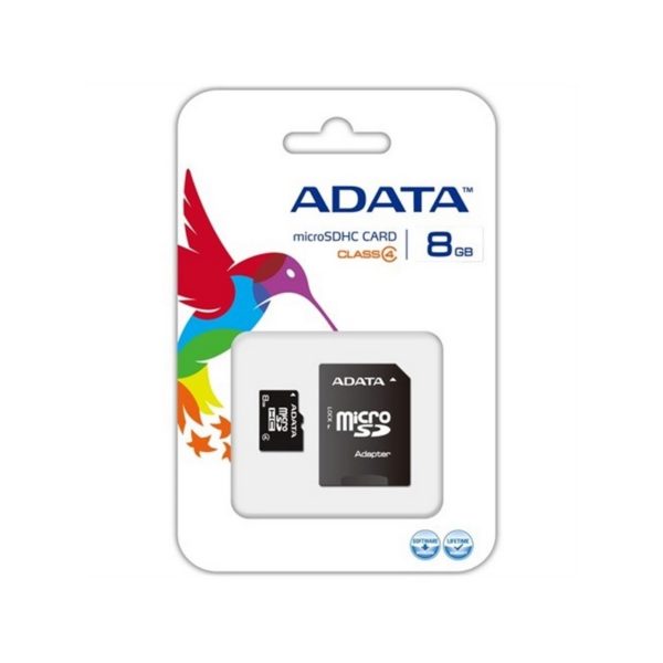 ADATA MEMORIA MICRO SD CON ADAPTADOR SD CLASS 4 8GB