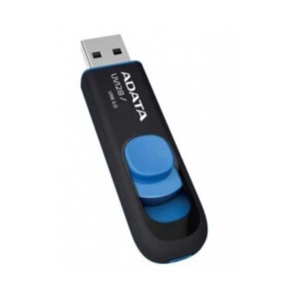 MEMORIA ADATA USB 3.1 UV128 RETRACTIL 64GB NEGRA-AZUL