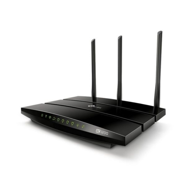 Router TPLINK Inalambrico Doble banda AC 1200 Dual Band Gigabit 3 Antenas externas.
