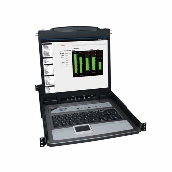 Consola multiplexor KVM – Consola multiplexor KVM NetDirector para montar en rack 1U de 16 puertos,