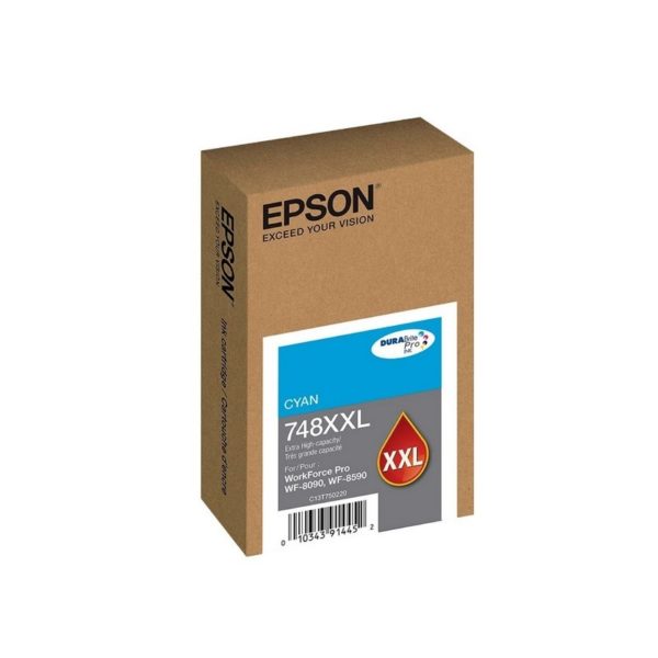Cartucho de Tinta  Epson T748XXL220-AL – WF-6090/WF-6590 Cyan Ink Cartridge (7.000 paginas)