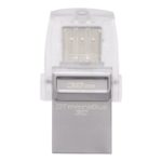 Memoria USB Kingston DataTraveler microDuo 3C  32GB 3.1 Gen 1 plateado