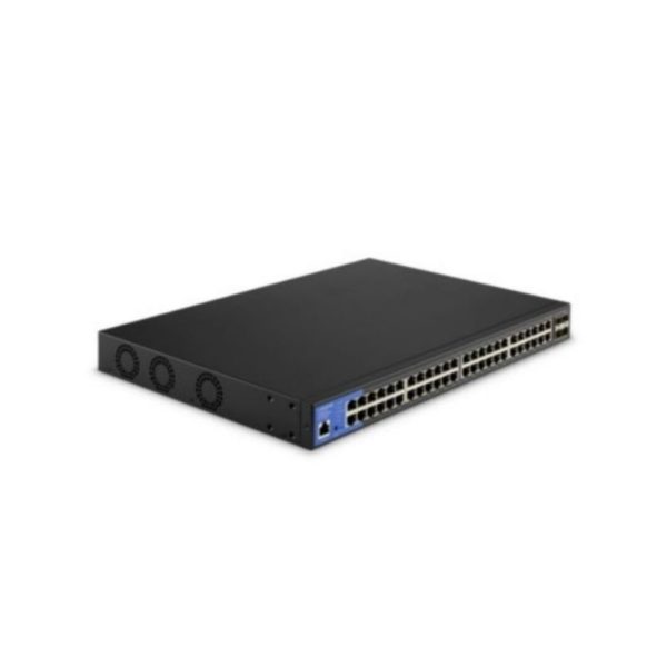 Switch Linksys  LGS352MPC Gigabit PoE + administrado de 48 puertos Gigabit + 4  10G SFP  740 W, 512 MB, 256 VLAN activas (rango de 4096) ,Garantía de 5 años