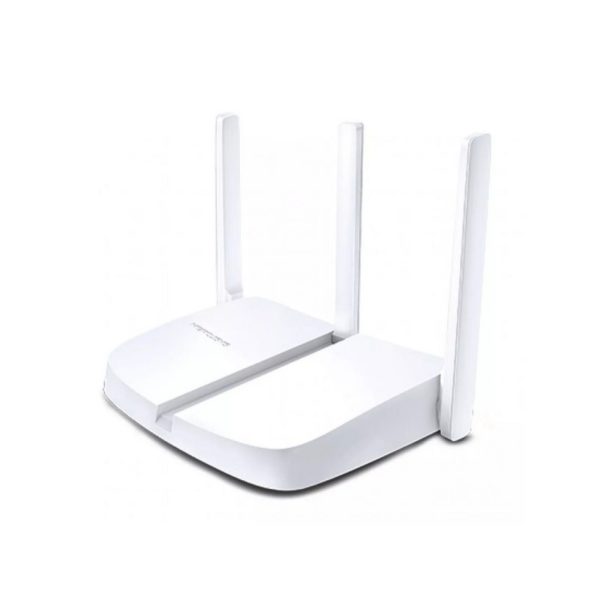 Router  Mercusys Inalambrico 300Mbps , 3 Antenas externas.