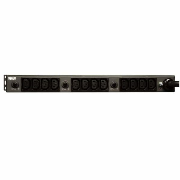 PDU Monofásico 30A 208/240V, 1U Rack, 20 NEMA(4 C19, 4 C13 frontal – 12 C13 posterior), Carcasa reve