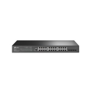 Switch TPLINKSMB administrable 24 Puertos Giga 24 Puertos L2+ con  4 Ranuras SFP