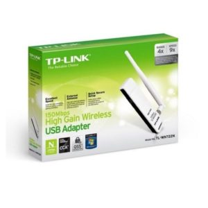 Adaptador de Red TPLINK USB N150Mbps, 2.4 Ghz, 1 Antena externa desmontable.