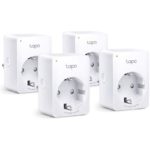 Mini Enchufe Inteligente Tp Link Tapo P100 Pack Por 4 Smart Mf