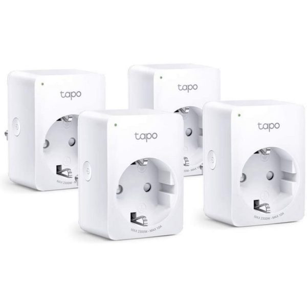 Mini Enchufe Inteligente Tp Link Tapo P100 Pack Por 4 Smart Mf