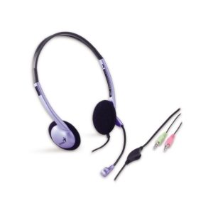 Audífono Diadema Genius HS-02B 2 Plug 3.5mm Azul/Negro