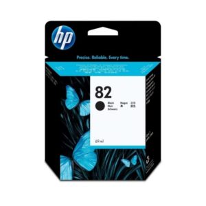 Cartucho de tinta DesignJet HP 82 negro de 69 ml