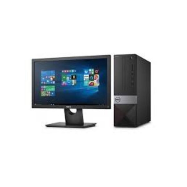 PC Dell Vostro 3681 SFF, Intel Core i3-10100 de décima generación (4 núcleos, caché de 6 M, 3,6 GHz a 4,3 GHz), 4GB 3200MHz (4Gx1) 2666MHz Ach, Disco duro SATA de 3,5 pulgadas, 1 TB y 7200 rpm, Windows 10 Pro 64bit Inglés, francés, español, Unidad de DVD de carga en bandeja (lee y escribe en DVD / CD), 802.11ac 1×1 WiFi y Bluetooth, 1 año de servic