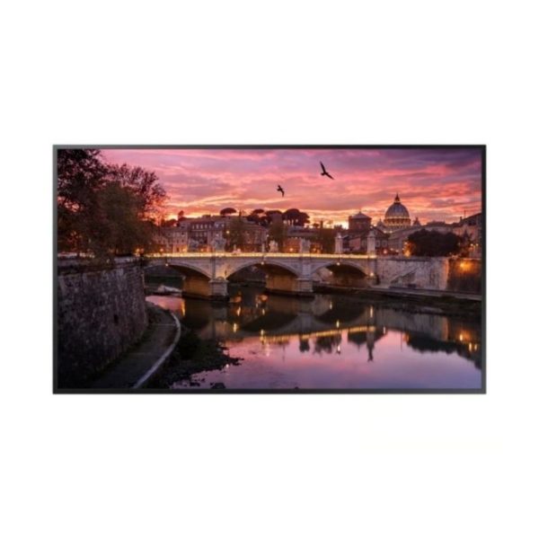 Samsung Monitor Industrial QB55R,Tamaño 55,Resolución 3840X2160 4K UHD, Brillo 350nit, Contraste: 4000:1  ¤ Certificación contra polvo IP5X,  Diseño Simétrico, bordes delgados y  parte trasera plana para instalación fácil y limpia,Características: uso 16 horas/día, altavoces 10Wx2., Wi-fi ready, MagicInfo S6, SSSP 6.0, , Web Browser, WiFi, 8GB alm