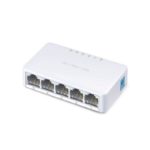 Switch Mercusys de escritorio NO adminstrable  de 5 puertos 10 / 100Mbps