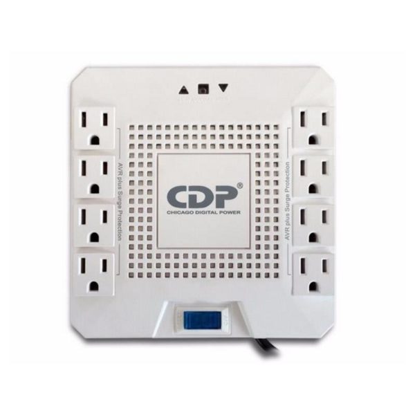 Regulador CDP de Voltaje CDP, 1800VA/1000W 8 Tomas de Salida