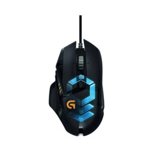 MOUSE G502 PROTEUS SPECTRUM Logitech Gaming Alámbrico USB 16000DPI Compatible Win-Mac Sensor HERO16K 11Botones Programables RGB Lightsync G HUB Garantía 2Años-NEGRO