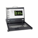 Consola multiplexor KVM - 8 puertos NetDirector montar en rack 1U del conmutador de consola KVM w/19
