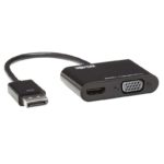 DisplayPort to VGA/HDMI All-in-One Converter Adapter, DP ver 1.2, 4K 30 Hz HDMI