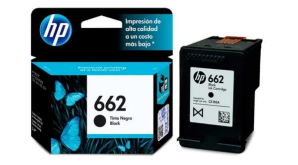 CARTUCHO HP NEGRO  662 HP Deskjet Ink Advantage 2515 3515 120 PAG
