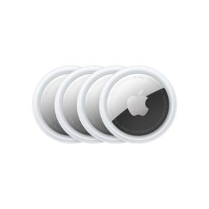 AirTag (Paquete de 4), El AirTag es una forma muy fácil de saber dónde están tus cosas. Pon uno en las llaves, otro en la mochila, y las tendrás localizadas con la app Buscar. Tranquilidad total.