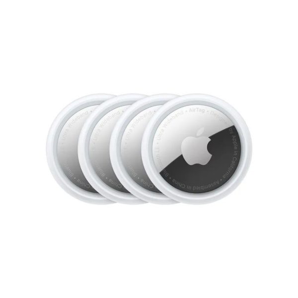 AirTag (Paquete de 4), El AirTag es una forma muy fácil de saber dónde están tus cosas. Pon uno en las llaves, otro en la mochila, y las tendrás localizadas con la app Buscar. Tranquilidad total.