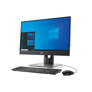 AIO Dell Optiplex 5490 Altura Ajustable 23.8 Intel Core i5- 10500T (6-Core, 12MB Cache, 2. 3GHz to 3.8GHz, 35W), memoria DDR4 sin ECC de 8 GB (1x8 GB), Unidad de estado sólido M.2 2230 de 256 GB PCIe NVMe Clase 35, 23,8 FHD 1920x1080 W VA no táctil antirreflejo, cámara a, UMA, fuente de alimentación de bronce, Windows 10 Pro Inglés, francés, espa