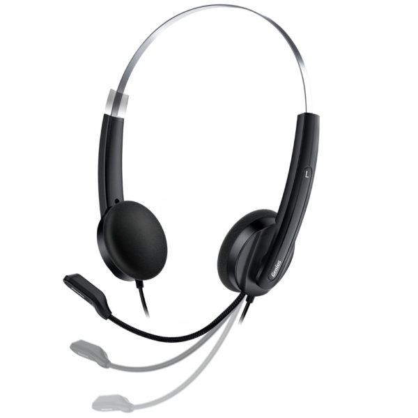Audifono Diadema Genius HS-220U, USB Negro