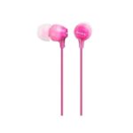 Audífonos Sony internos MDR-EX15AP Color Rosado, de silicona, ajuste seguro, micrófono integrado de alta calidad