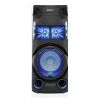 Sistema de audio de alta potencia V43D con tecnología BLUETOOTH®, Spread Sound con tweeters de alta eficiencia y frecuencia media de alta eficiencia, Luces de fiesta e iluminación del parlante, Protectores de esquina y ruedas para un transporte sencillo