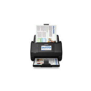 Escáner Epson ES-580W vertical en color dúplex de una sola pasada con alimentación de hojas/ Interface: USB 3.2 Wi-Fi® 802.11 a/b/g/n (5GHz)