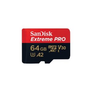 Tarjeta microSD SanDisk Extreme Pro UHS-I 64GB C10, U3, V30, A2