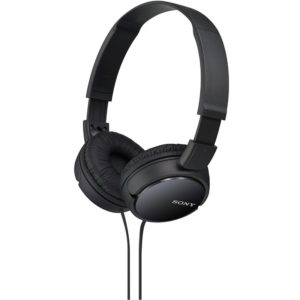 Audífonos de Diadema Sony  MDR-ZX110 Negro diseño plegable giratorio, diafragma 30 mm cable de 1.2m