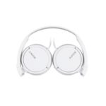 Audífonos Sony de diadema MDR-ZX110 blanco diseño plegable giratorio, diafragma 30 mm cable de 1.2m