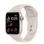 Apple Watch SE (GPS) - Caja de aluminio en blanco estrella de 40 mm - Correa deportiva blanco estrella - Talla única