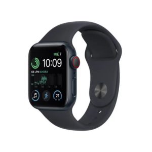 Apple Watch SE (GPS) - Caja de aluminio en color medianoche de 40 mm - Correa deportiva en color medianoche - Talla única