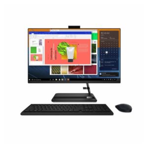 Computador Todo en uno Lenovo, Intel Core i5, 21.5” pulgadas FHD Memoria RAM de 8GB, Disco solido de 256, Negro