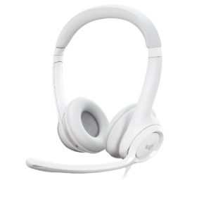 Diadema Logitech H390 USB color blanco